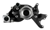 Holley Mechanical Water Pumps 97-224 Pumps, Mechanical, LS Cooling Manifold, Counterclockwise, Aluminum, Black Finish, Mid-Mount Race Drive, with A/C Delete, GM, 4.8-7.0L, Each thumbnail 3