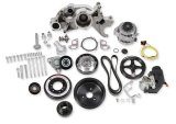 Holley Mid-Mount Complete Accessory Systems 20-181 Drive Systems, LS Mid-mount, Serpentine, Alternator, Water Pump, Power Steering, SFI Damper, Hardware, Natural Finish, Chevy, 4.8-7.0L, Kit thumbnail 3