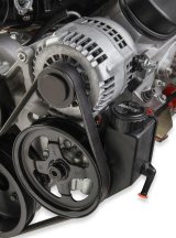 Holley Mid-Mount Complete Accessory Systems 20-181 Drive Systems, LS Mid-mount, Serpentine, Alternator, Water Pump, Power Steering, SFI Damper, Hardware, Natural Finish, Chevy, 4.8-7.0L, Kit thumbnail 5