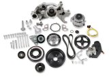 Holley Mid-Mount Complete Accessory Systems 20-181 Drive Systems, LS Mid-mount, Serpentine, Alternator, Water Pump, Power Steering, SFI Damper, Hardware, Natural Finish, Chevy, 4.8-7.0L, Kit thumbnail 7