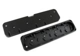 Holley LS Valve Cover Adapter Plates 241-297 Spacer and Adapters, Cover, Adapter, Perimeter Bolt, Cast Aluminum, 1.385 in. Thick, Black, Chevy, LS, 4.8-7.0L, Kit thumbnail 2