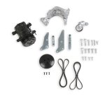 Holley LS Engine Swap Accessory Drive Systems 20-160BK Systems, Swap, Serpentine, Black Air Conditioning Pulley, Sanden SD-7 Compressor, Tensioner, Chevrolet, Small Block LS, Kit thumbnail 1