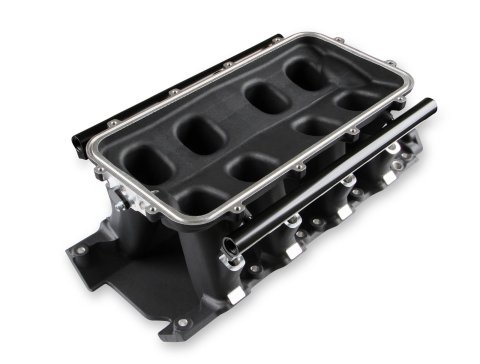 Holley SBF Hi-Ram EFI Intake Manifold Bases 300-274BK Manifolds, HiRam, EFI, Multi-port, 1,500-7,000 RPM Range, Base Only, Aluminum, Black, Ford, 4.7L, 5.0L, Windsor, 8.200 in. Deck Height, Kit