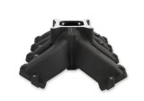 Holley LS Split Design Carbureted Intake Manifolds 300-291BK Manifolds, Carbureted, Single Plane, Aluminum, Black, 4-barrel Square Bore, Chevrolet, LS3, L92 Cylinder Heads, Each thumbnail 1