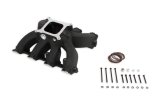 Holley LS Split Design Carbureted Intake Manifolds 300-291BK Manifolds, Carbureted, Single Plane, Aluminum, Black, 4-barrel Square Bore, Chevrolet, LS3, L92 Cylinder Heads, Each thumbnail 3
