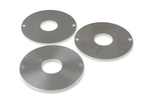Holley Release Bearing Shims 319-204 Throwout Components, Shim Kit, Thickness 0.059 in., 0.119 in., 0.197 in., Aluminum, Raw, 3-piece, T56, Transmission, Set thumbnail 1