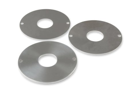 Holley Release Bearing Shims 319-204 Throwout Components, Shim Kit, Thickness 0.059 in., 0.119 in., 0.197 in., Aluminum, Raw, 3-piece, T56, Transmission, Set thumbnail 2