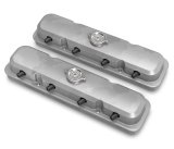 Holley LS Pontiac-Style Valve Covers 241-190 Covers, Pontiac, Cast Aluminum, Perimeter Bolt, Plain, Cast Aluminum, Natural Finish, Two-Piece, Chevy, LS, 4.8-7.0L, Pair thumbnail 7