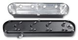 Holley 2-Piece Ford Style Valve Covers 241-187 Covers, LS Style, Cast Aluminum, Center Bolt, Plain, Cast Aluminum, Black Finish, Two-Piece, Chevy, LS, 4.8-7.0L, Pair thumbnail 8