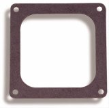 Holley Carburetor Base Plate Gaskets 108-84-2 Gaskets, Plate, Mounting, 4-Barrel, Dominator Flange, Open Center, 0.063 in. Thick, Fiber Material, Model 4500, Each thumbnail 1