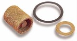 Holley Carburetor Fuel Inlet Filters 162-500 Filter Elements, Carburetor, Replacements, Brass, with Gaskets. Pair thumbnail 1