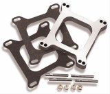 Holley Carburetor Spacers 17-27 Spacers, Open Style, 1.00 in Thick, Aluminum, Natural Finish, Hardware, Gaskets, for 4150 Carburetors, Each thumbnail 1