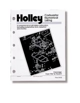 Holley Carburetor Numerical Listing Guide 36-168 Reference Materials, "Holley Listing", 87 Pages, Paperback, Each thumbnail 2