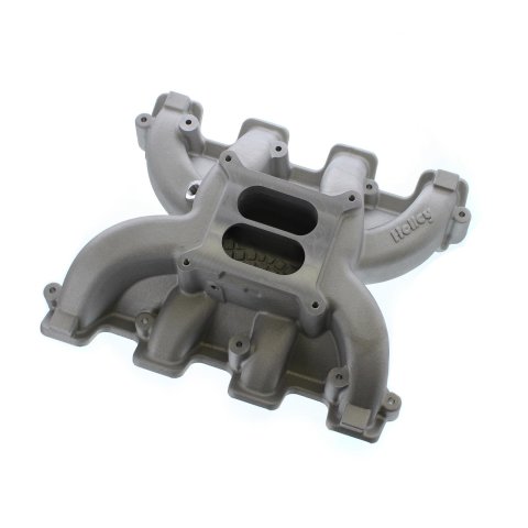Holley LS Mid-Rise Carbureted Intake Manifolds 300-129 Manifolds, Mid-Rise, Standard Deck, Single Carburetor, Dual Plane, 1,500-6,500 RPM Range, Aluminum, Satin Finish, Chevy, 6.0L, 6.2L, Each