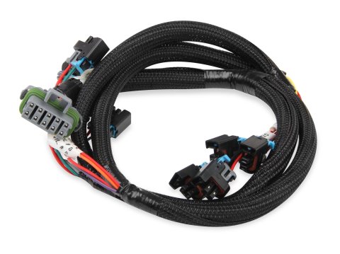 Holley Replacement Fuel Injector Wiring Harnesses 558-214 Injection System Harnesses, EFI, Replacement, MPFI, Mass Airflow, Harness, LS Multec 2, Chevy, Truck, 4.8-6.0L, Each