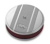 Holley Vintage Series Air Cleaner Assemblies 120-151 Cleaners, Series, Round, 14 in. Diameter, Polished, Cotton Gauze Filter, Each thumbnail 2
