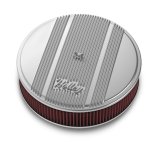 Holley Vintage Series Air Cleaner Assemblies 120-151 Cleaners, Series, Round, 14 in. Diameter, Polished, Cotton Gauze Filter, Each thumbnail 3