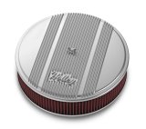 Holley Vintage Series Air Cleaner Assemblies 120-151 Cleaners, Series, Round, 14 in. Diameter, Polished, Cotton Gauze Filter, Each thumbnail 4