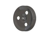 Holley Power Steering Pulleys 97-154 Pulleys, Holley, Replacement, 6-groove, LS Serpentine, Press-fit, Steel, Black, 5.75 in. OD, 0.66 in. Bore, for GM Type 2 Pump, Each thumbnail 2