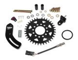 Holley EFI Crank Trigger Kits 556-115 Triggers, EFI, Billet Steel, 7.25 in. Diameter, 1/4 in. Thick, 36-1 Tooth, Black, with Bracket, 3-wire Pickup, Ford, 4.7-5.8L, Kit thumbnail 2