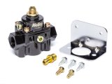 Holley Adjustable Fuel Injection Regulators 12-886 Pressure Regulators, Adjustable, Return, Inline, 15-60 psi, Aluminum, Black, One 3/8 in. NPT Female Inlet, One 3/8 in. NPT Female Outlet, Each thumbnail 2