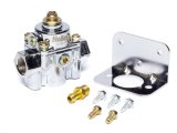 Holley Carburetor Bypass Style Fuel Pressure Regulators 12-881 Regulators, Die-Cast By-Pass, Adjustable, 4.5-9 psi, Return Style, In-line, 3/8 in.-NPT Ports, 1/8 in.-NPT Gauge Ports, Aluminum, Each thumbnail 2