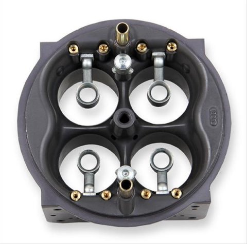 Holley Carburetor Main Bodies 134-325 Components, Body, Ultra XP, Replacement, 950 cfm, Aluminum, Gray Anodized, Down-Leg Boost, Discharge Nozzle, Brass Air Bleeds, Each thumbnail 1