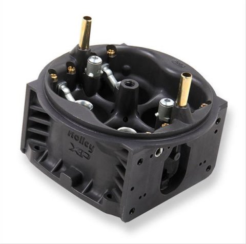 Holley Carburetor Main Bodies 134-325 Components, Body, Ultra XP, Replacement, 950 cfm, Aluminum, Gray Anodized, Down-Leg Boost, Discharge Nozzle, Brass Air Bleeds, Each thumbnail 2