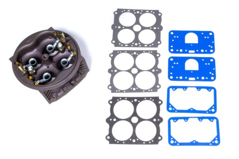Holley Carburetor Main Bodies 134-325 Components, Body, Ultra XP, Replacement, 950 cfm, Aluminum, Gray Anodized, Down-Leg Boost, Discharge Nozzle, Brass Air Bleeds, Each thumbnail 3