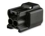 Holley Wiring Harness Connectors 570-241 Weatherproof Connectors, EFI, Ford Modular/Coyote, Cam/Crank Position Sensor Connector, Sealed, 2-pin, Female, Black Plastic, Seals, TPA, Each thumbnail 5