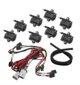 Holley Coil-Near-Plug Smart Ignition Coils 556-127 Coils, EFI, Coil-Near-Plug, Ignition, Coil Pack, HEI In-cap, Black, 44,000V, Rectangular, for HP, Dominator EFI, 8-piece, Set thumbnail 1
