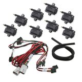 Holley Coil-Near-Plug Smart Ignition Coils 556-127 Coils, EFI, Coil-Near-Plug, Ignition, Coil Pack, HEI In-cap, Black, 44,000V, Rectangular, for HP, Dominator EFI, 8-piece, Set thumbnail 2