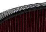 Holley 4500 Drop Base Air Cleaner Assemblies 120-4560 Cleaners, 16 in. Round, 7.50 in. Horn, Dropped Base, Steel, Chrome, Cotton Gauze Filter, Red, 6 in. Tall, fits Model 4500, Each thumbnail 3