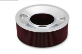 Holley 4500 Drop Base Air Cleaner Assemblies 120-4560 Cleaners, 16 in. Round, 7.50 in. Horn, Dropped Base, Steel, Chrome, Cotton Gauze Filter, Red, 6 in. Tall, fits Model 4500, Each thumbnail 4