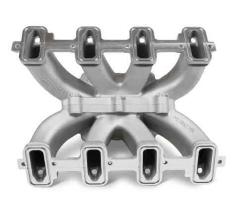Holley EFI LS Single Plane Split-Design Race Intake Manifolds 300-255 Manifolds, Fuel Injected, Race, Stock/OEM Deck, 2,500-7,000 RPM, Aluminum, Natural, Chevy, Small Block, Each thumbnail 6
