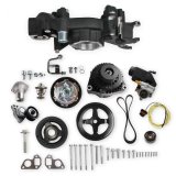 Holley Mid-Mount Complete Accessory Systems 20-186BK Drive Systems, LS Mid-mount, Serpentine, Alternator, Water Pump, Counterclockwise, Power Steering, GM 2, Black Finish, Chevy, 4.8-7.0L, Kit thumbnail 2