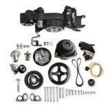 Holley Mid-Mount Complete Accessory Systems 20-186BK Drive Systems, LS Mid-mount, Serpentine, Alternator, Water Pump, Counterclockwise, Power Steering, GM 2, Black Finish, Chevy, 4.8-7.0L, Kit thumbnail 3