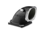 Holley Throttle Body Intake Elbows 300-240BK Elbow, 105mm Bore Size, Aluminum, Black, 5.12 in. Height, Each thumbnail 6
