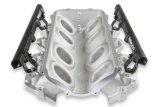 Holley LS Modular Lo-Ram EFI Intake Manifolds 300-621 Manifolds, Modular, Ultra EFI, Cathedral Port Head, Multi-port, Standard Deck, 105mm Bore, Aluminum, Silver, Chevy, 4.8-6.0L, Each thumbnail 5
