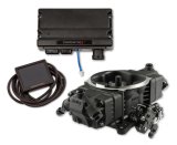 Holley Terminator X Stealth 4150 58X LS EFI Fuel Injection Systems 550-1061 Systems, X, 4150, EFI, Four Injector, Throttle Body, Speed Density, Aluminum, Black, Chevy, 4.8-7.0L, Kit thumbnail 2
