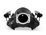 Holley LS Modular Lo-Ram EFI Intake Manifolds 300-683BK Manifolds, Modular, EFI, Dual Injection, Rectangular Port Head, Multi-port, 105mm Bore, Aluminum, Black, Chevy, 6.0L, 6.2L, Each thumbnail 1