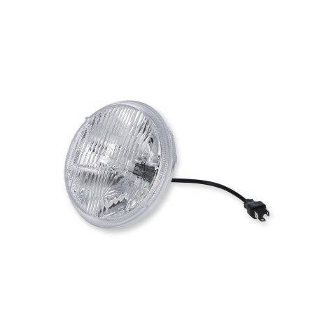 Holley RetroBright LED Headlights LFRB135 Headlight Conversion, RetroBright, Style, Sealed Beam, 7 in. Round Housing, Classic White, High and Low Beam, 3,000K Bulb, Each thumbnail 1