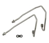 Holley Power Steering Hard Lines 198-231 Hoses and Lines, Steering, Hardlines, Steel, Nickel Plated, 6 AN Female, Dodge, Plymouth, A-Body, 345-392ci, Hemi, Pair thumbnail 3