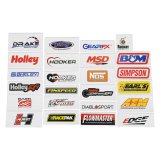 Holley Decals 36-564 Decals, Muscle Car Enthusiast, Decal Pack, Assortment, Vinyl, Adhesive, 24-piece, Set thumbnail 1
