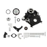 Holley High-Mount Base Accessory Drive Kits 20-300BK Systems, High-Mount, Serpentine, Water Pump, Cast Aluminum, Black Finish, Pulleys, Brackets, Timing Cover, Ford, 7.3L Godzilla, Kit thumbnail 3
