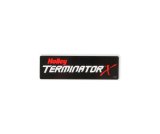 Holley Terminator X Decals 36-476 Decals, Logo, Vinyl, 5 in. Long, 1.500 in. Tall, Black Background, Red and White Letters, Adhesive, Each thumbnail 2