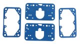 Holley Carburetor Gaskets 108-203 Gaskets, Fuel Bowls, Metering Block, Buna Rubber, Blue, Non-Stick, Model 4150, Kit thumbnail 1