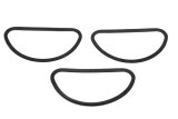 Holley Air Cleaner Gaskets 108-71 Carburetor Gaskets, Cleaner, Fiber Material, D-Shaped, for 3 x 2 Carburetor, 3-piece, Set thumbnail 2