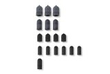 Holley Vacuum Line Cap Kits 26-105 Caps and Plugs, Line, Rubber, Assorted Sizes, Kit thumbnail 3