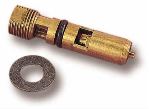 Holley Needle and Seat Assemblies 6-506 Carburetor Seats, Holley, Viton® Inlet Needle, Adjustable, Steel, 0.097 in. Seat, Side Hung Float Style, Gaskets Included, Each